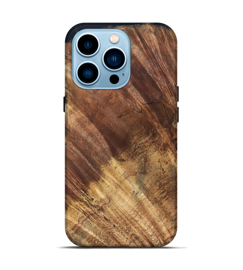 iPhone 14 Pro Wood Live Edge Phone Case - Ensley (Wood Burl, 821922)