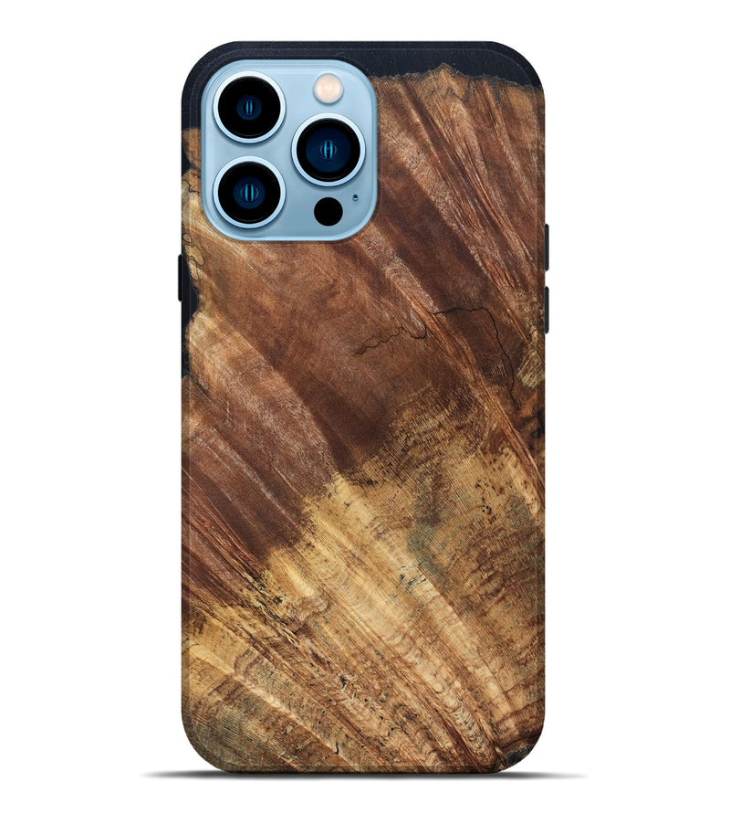 iPhone 14 Pro Max Wood Live Edge Phone Case - Ensley (Wood Burl, 821922)