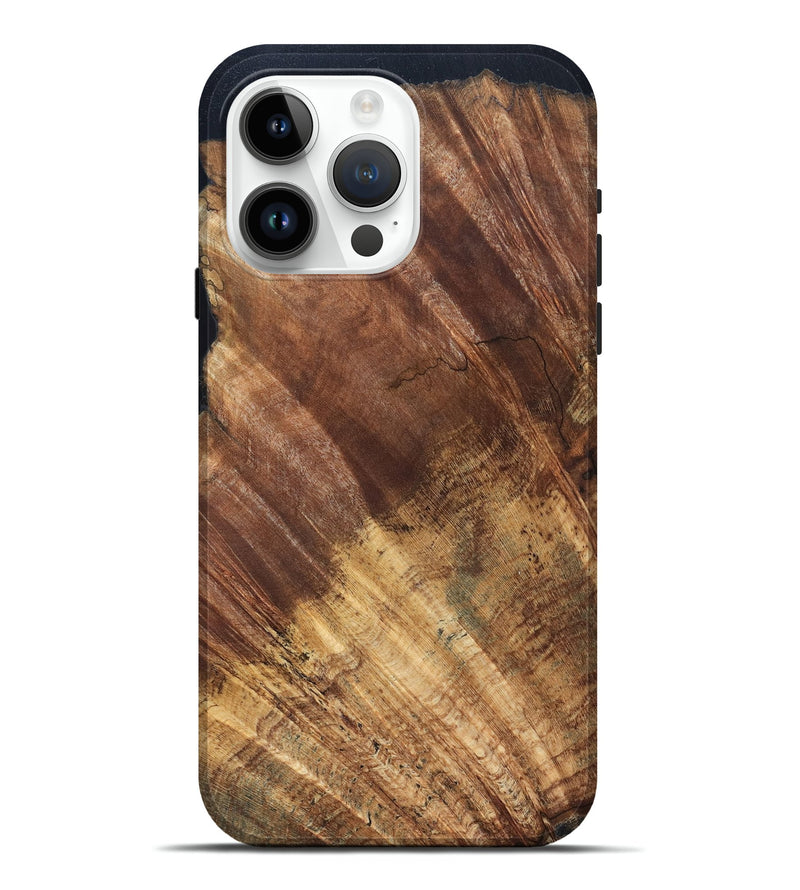 iPhone 15 Pro Max Wood Live Edge Phone Case - Ensley (Wood Burl, 821922)