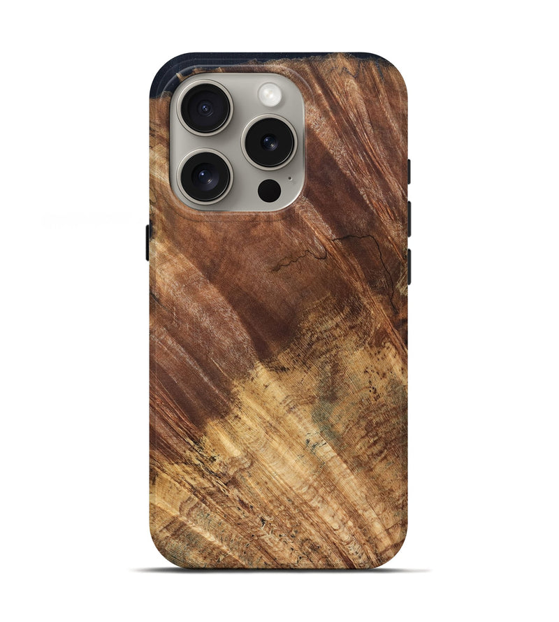 iPhone 16 Pro Wood Live Edge Phone Case - Ensley (Wood Burl, 821922)