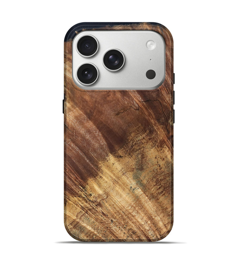 iPhone 17 Pro Wood Live Edge Phone Case - Ensley (Wood Burl, 821922)