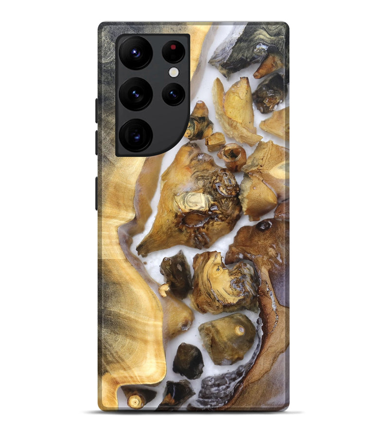 Galaxy S22 Ultra Wood Live Edge Phone Case - Shanice (Clear, 821923)