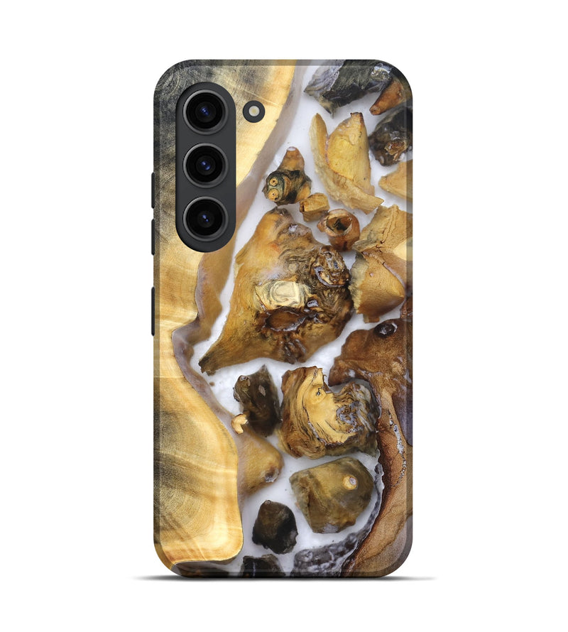 Galaxy S23 Wood Live Edge Phone Case - Shanice (Clear, 821923)