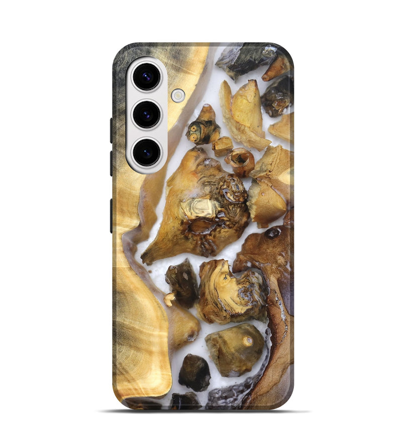 Galaxy S25 Wood Live Edge Phone Case - Shanice (Clear, 821923)