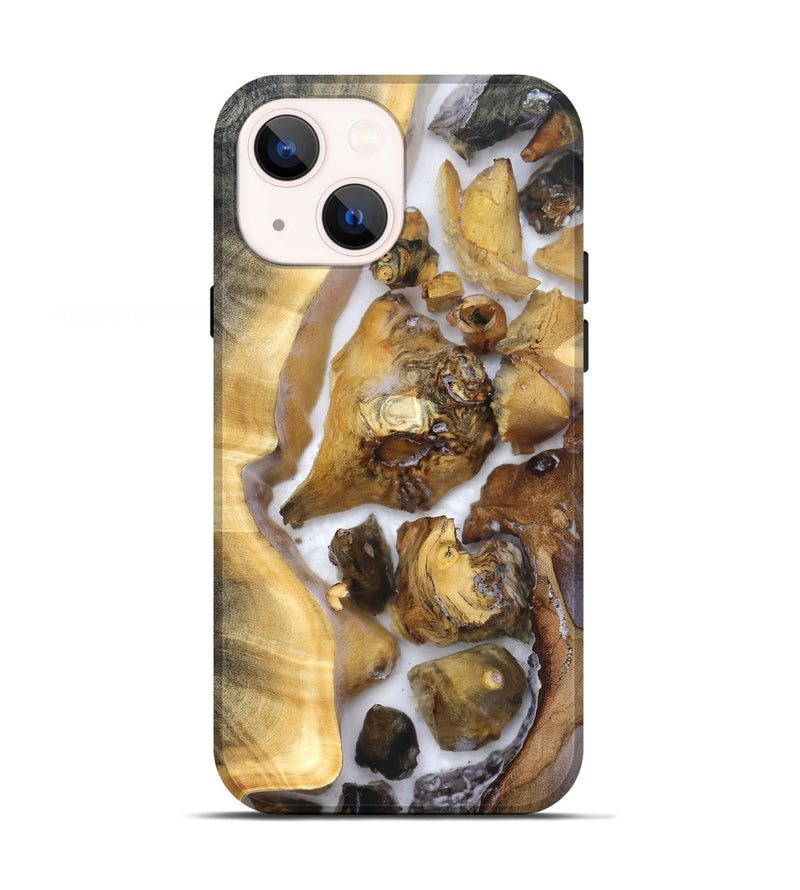 iPhone 13 Wood Live Edge Phone Case - Shanice (Clear, 821923)