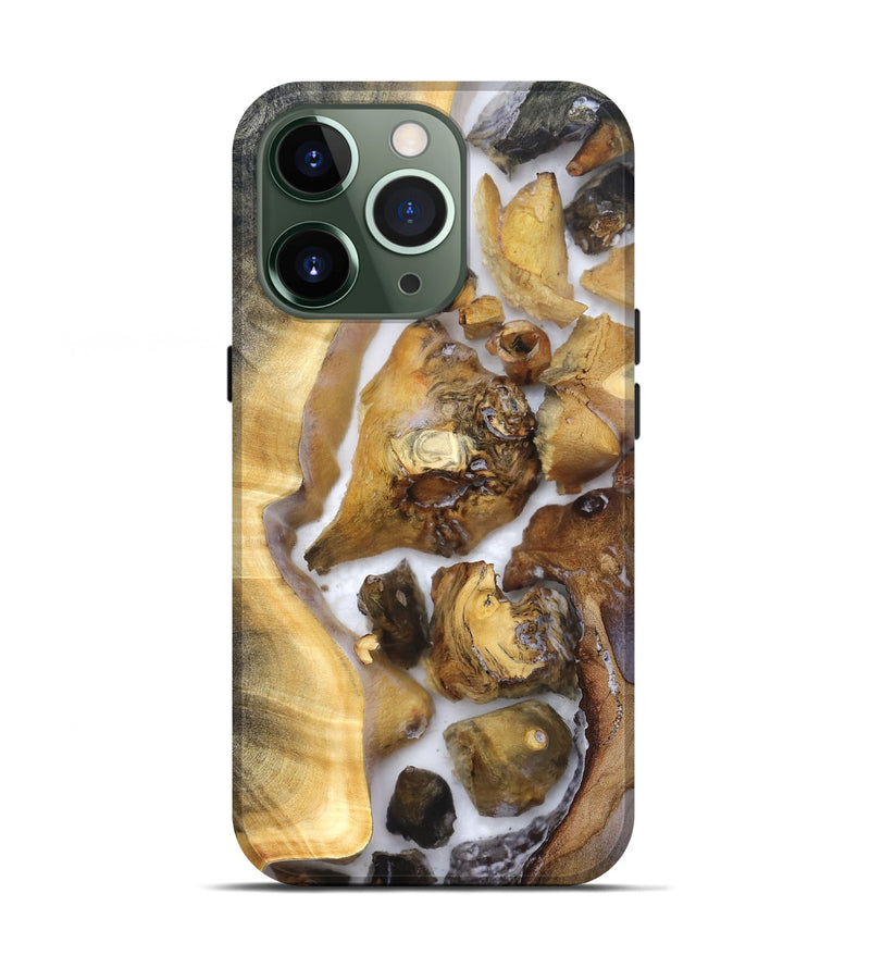 iPhone 13 Pro Wood Live Edge Phone Case - Shanice (Clear, 821923)