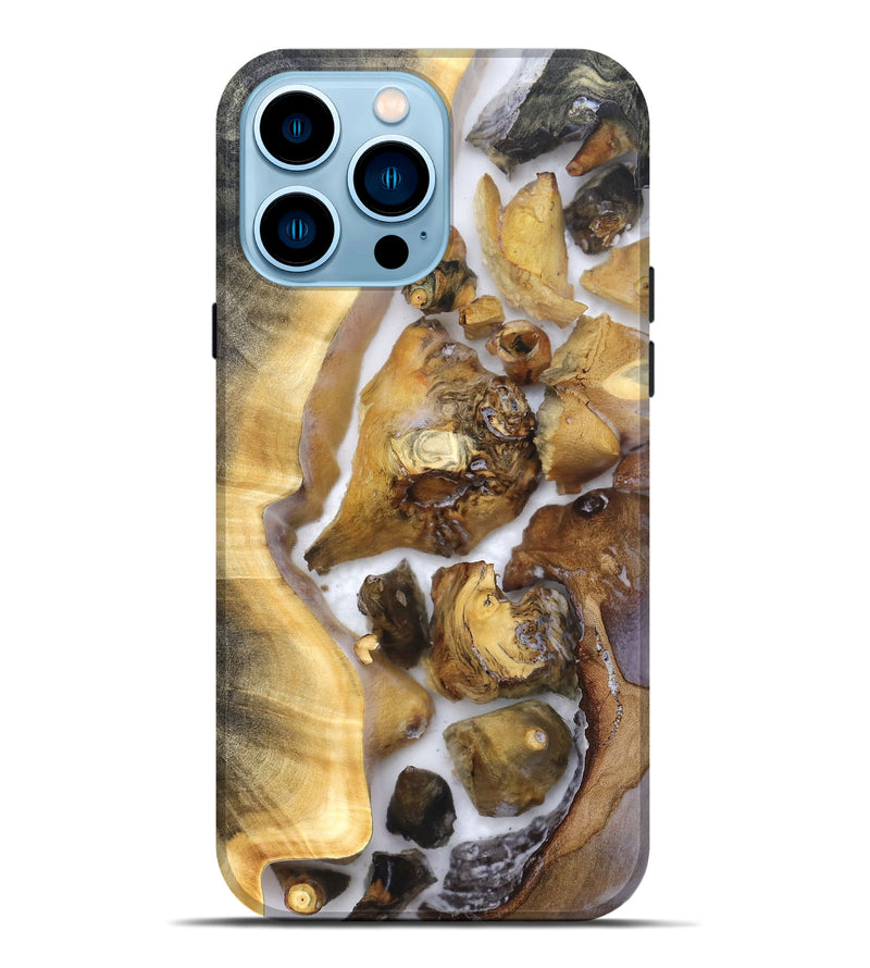 iPhone 14 Pro Max Wood Live Edge Phone Case - Shanice (Clear, 821923)