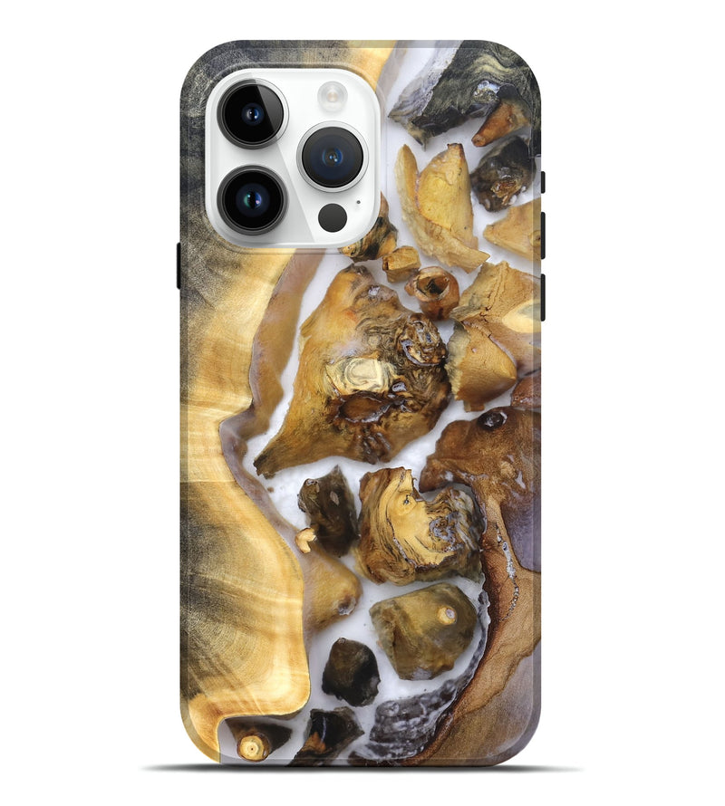 iPhone 15 Pro Max Wood Live Edge Phone Case - Shanice (Clear, 821923)
