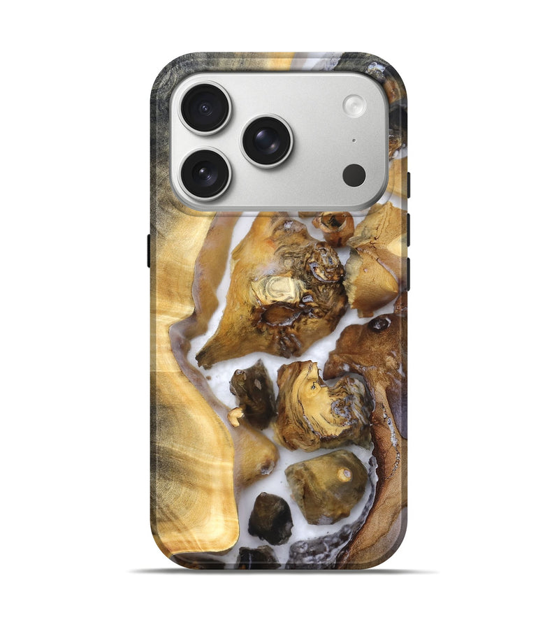 iPhone 17 Pro Wood Live Edge Phone Case - Shanice (Clear, 821923)