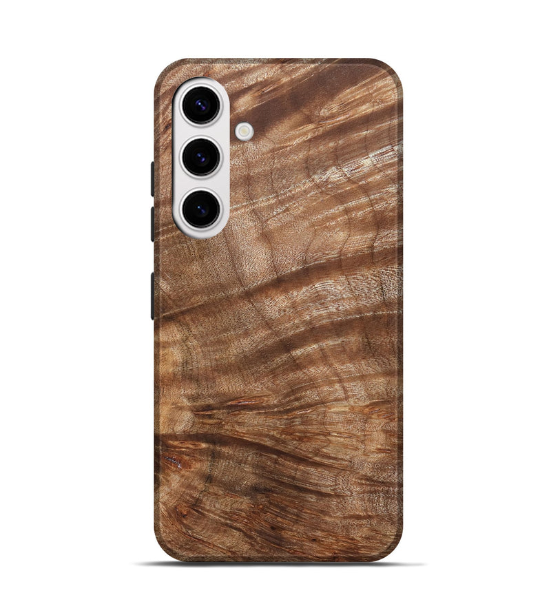 Galaxy S25 Wood Live Edge Phone Case - Eva (Wood Burl, 821926)