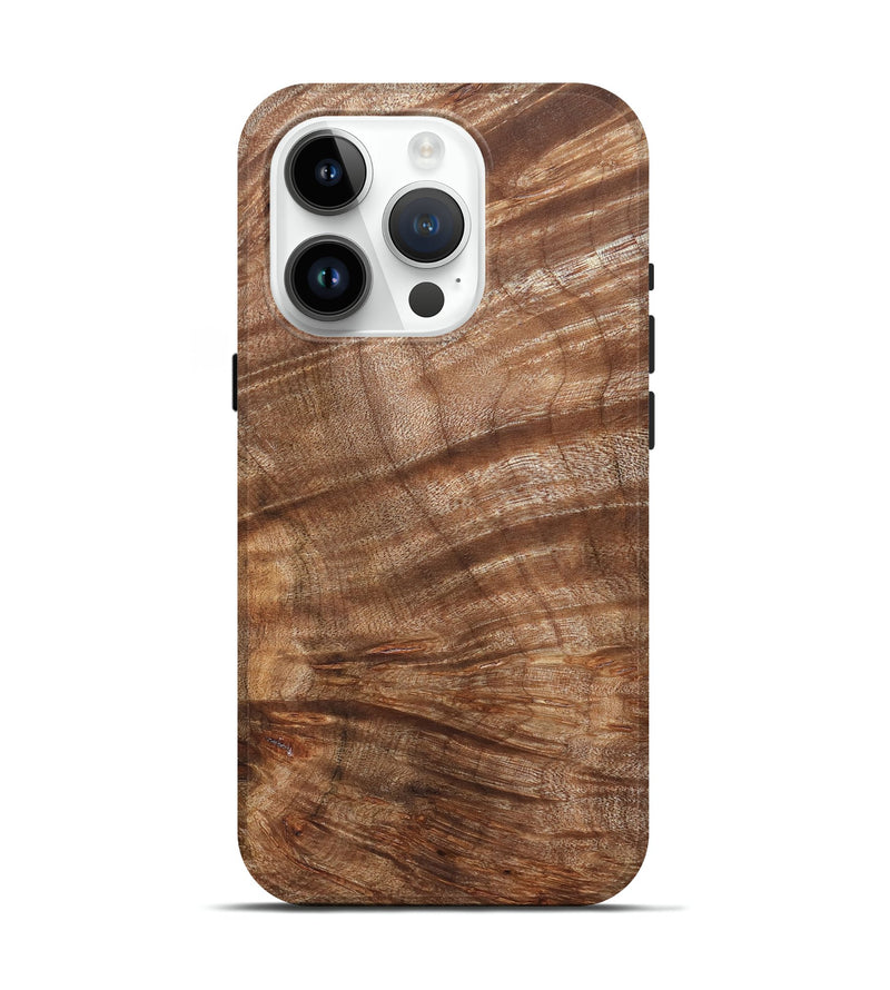 iPhone 15 Pro Wood Live Edge Phone Case - Eva (Wood Burl, 821926)