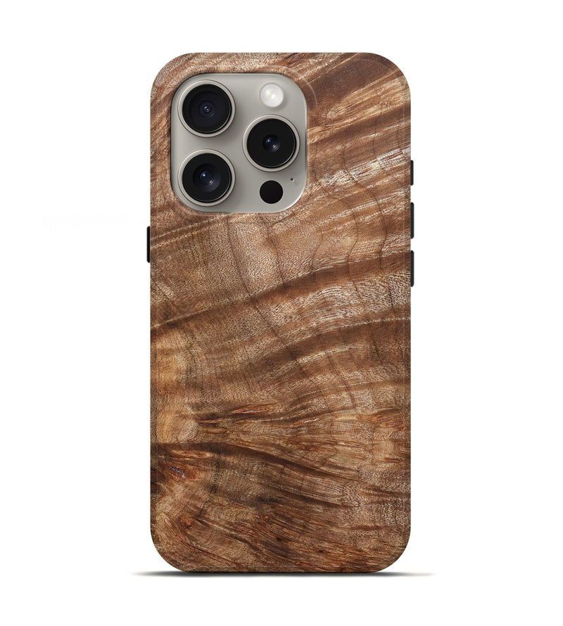 iPhone 16 Pro Wood Live Edge Phone Case - Eva (Wood Burl, 821926)