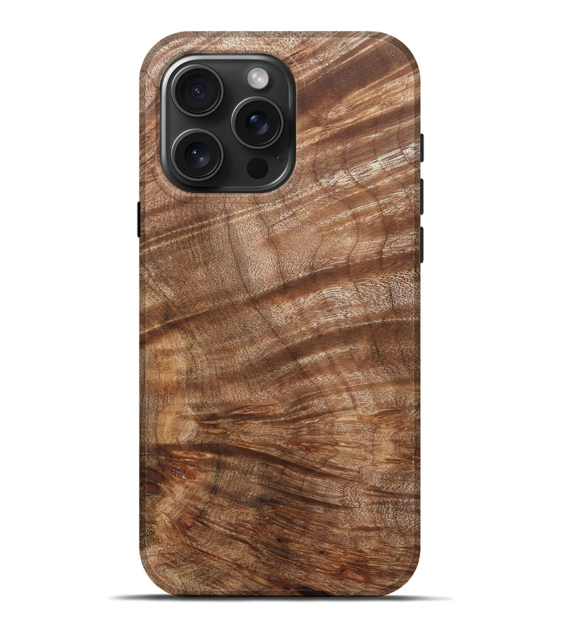 iPhone 16 Pro Max Wood Live Edge Phone Case - Eva (Wood Burl, 821926)