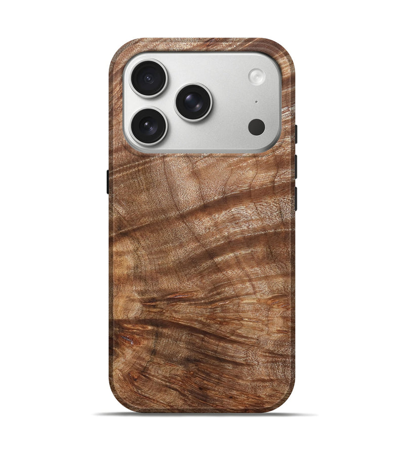 iPhone 17 Pro Wood Live Edge Phone Case - Eva (Wood Burl, 821926)