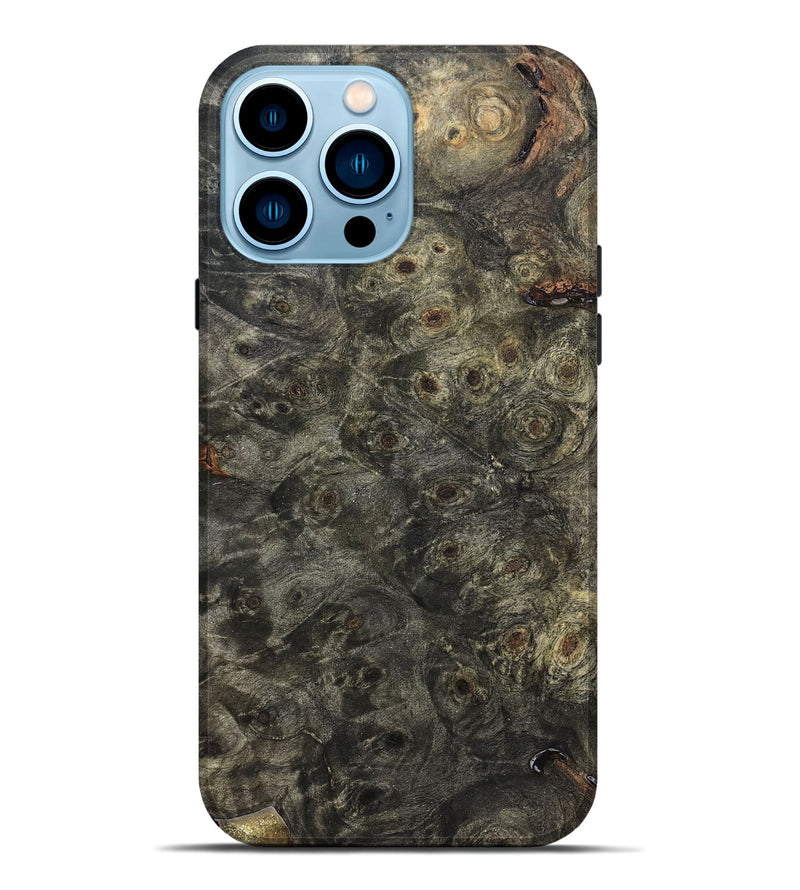 iPhone 14 Pro Max Wood Live Edge Phone Case - Annabel (Wood Burl, 821927)
