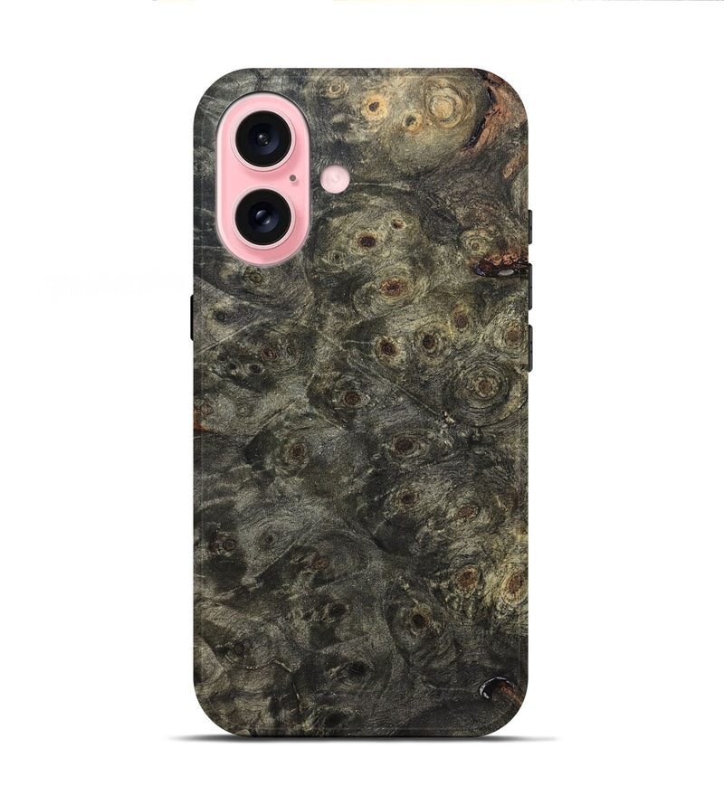 iPhone 16 Wood Live Edge Phone Case - Annabel (Wood Burl, 821927)