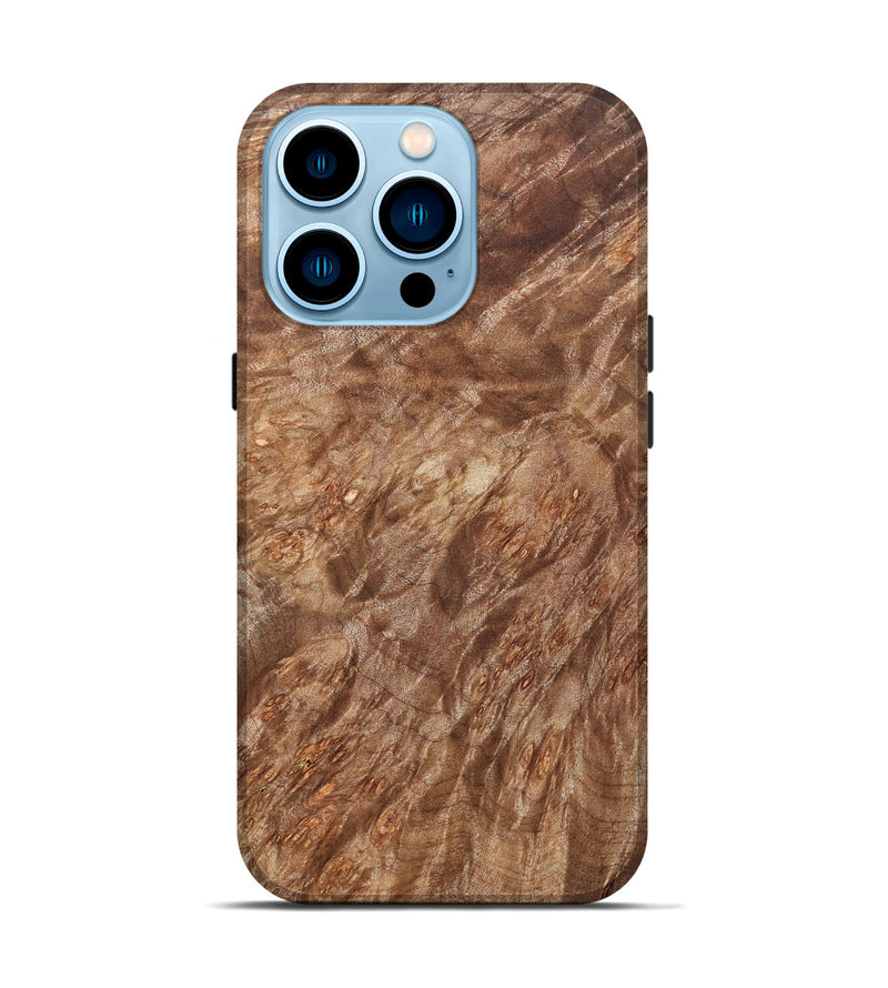 iPhone 14 Pro Wood Live Edge Phone Case - Milo (Wood Burl, 821928)