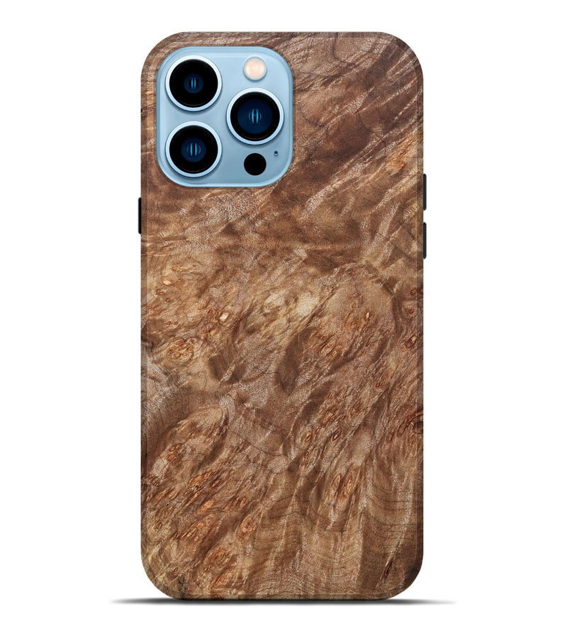 iPhone 14 Pro Max Wood Live Edge Phone Case - Milo (Wood Burl, 821928)