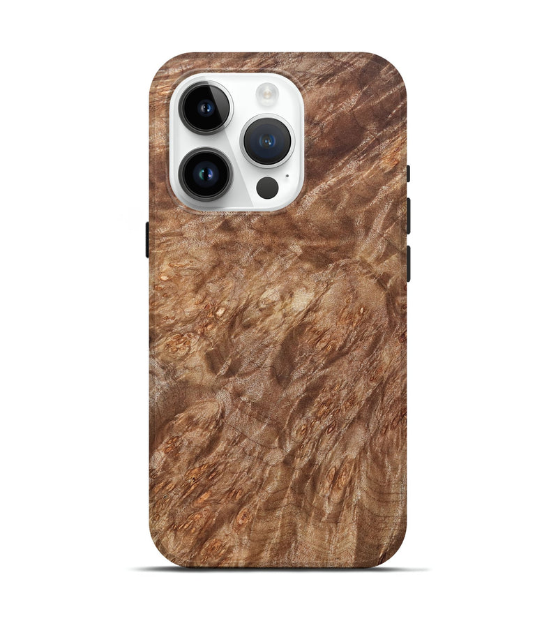 iPhone 15 Pro Wood Live Edge Phone Case - Milo (Wood Burl, 821928)