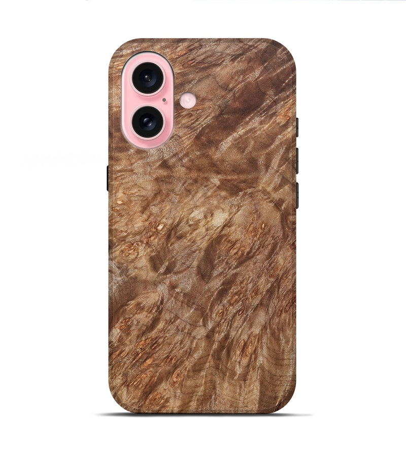 iPhone 16 Wood Live Edge Phone Case - Milo (Wood Burl, 821928)