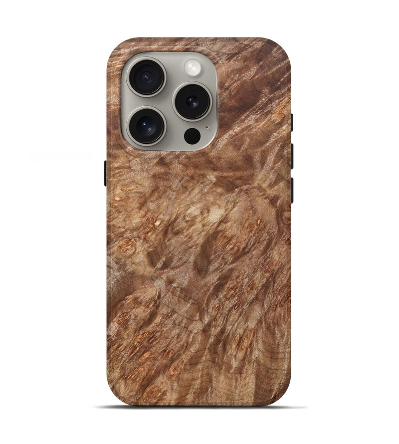 iPhone 16 Pro Wood Live Edge Phone Case - Milo (Wood Burl, 821928)