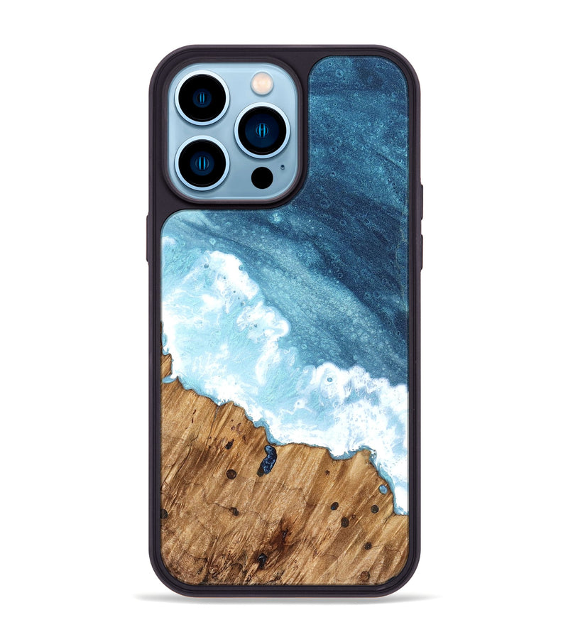 iPhone 14 Pro Max Wood Phone Case - Chanda (Coastal, 821942)