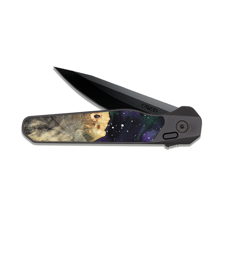 EDC Dark Slate Wood Pocket Knife - Carla (Cosmos, 821977)