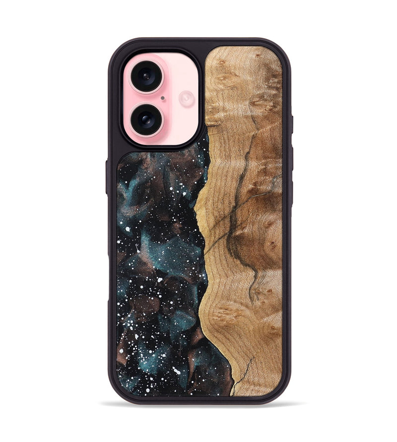 iPhone 16 Wood Phone Case - Latonia (Cosmos, 821995)
