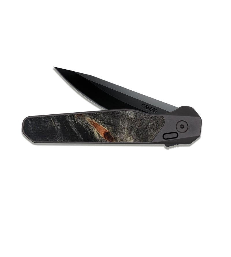 EDC Dark Slate Wood Pocket Knife - Aaron (Cosmos, 822000)