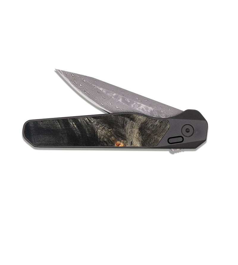 EDC Dark Damascus Wood Pocket Knife - Etha (Cosmos, 822003)