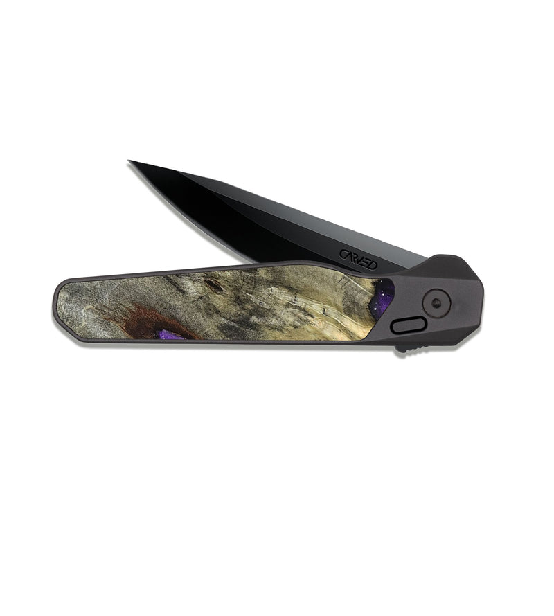 EDC Dark Slate Wood Pocket Knife - Justus (Cosmos, 822009)