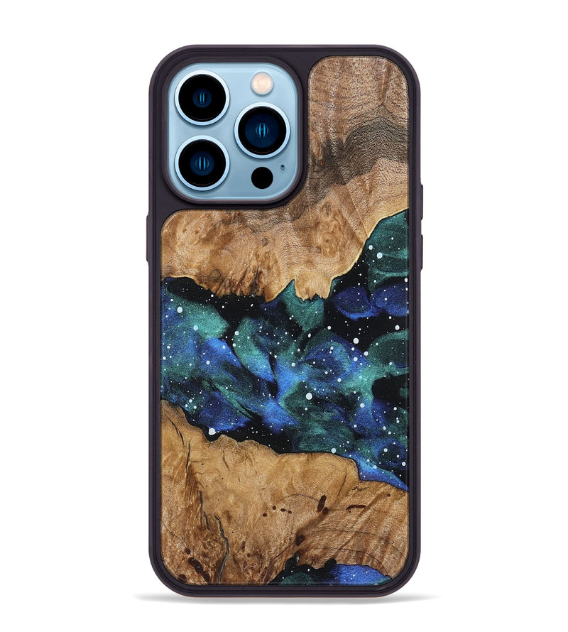 iPhone 14 Pro Max Wood Phone Case - Sherita (Cosmos, 822013)