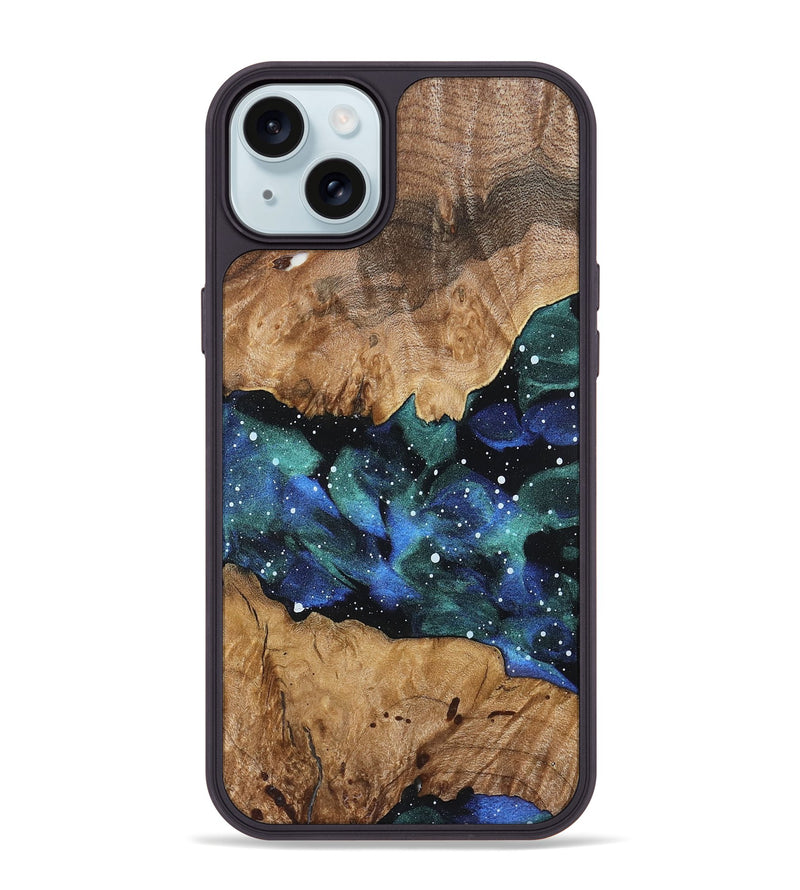 iPhone 15 Plus Wood Phone Case - Sherita (Cosmos, 822013)