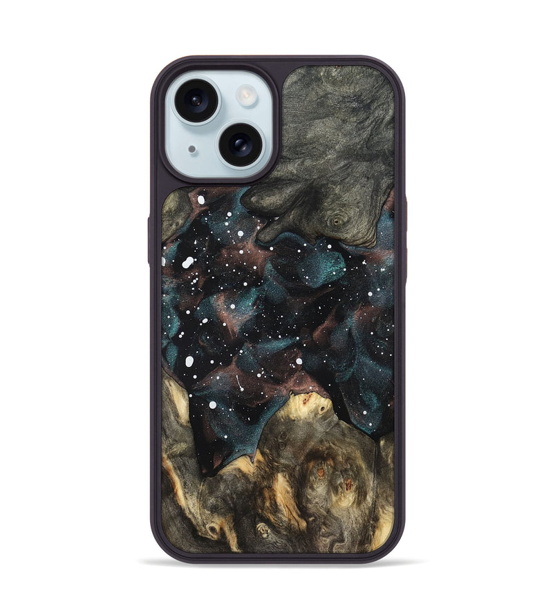 iPhone 15 Wood Phone Case - Geo (Cosmos, 822018)
