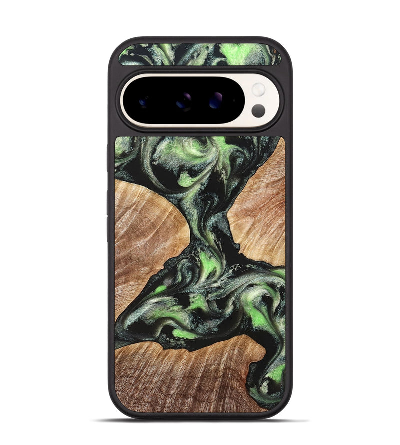 Pixel 9 Wood Phone Case - Myrtis (Green, 822023)