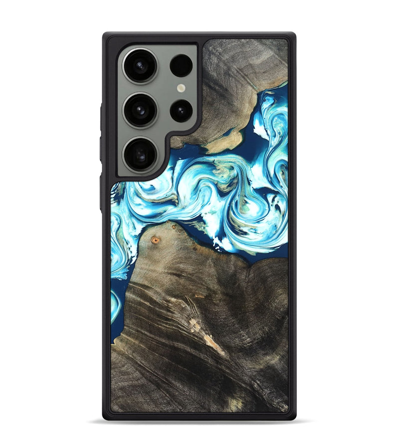 Galaxy S24 Ultra Wood Phone Case - Tayler (Blue, 822026)