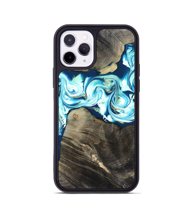 iPhone 11 Pro Wood Phone Case - Tayler (Blue, 822026)