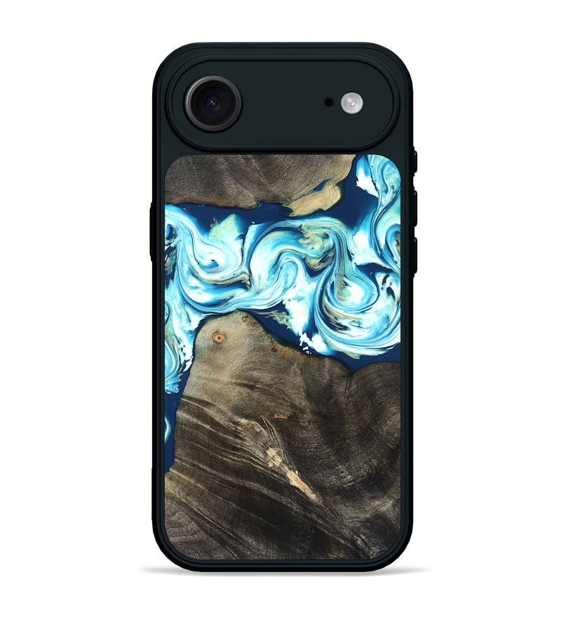 iPhone 17 Air Wood Phone Case - Tayler (Blue, 822026)