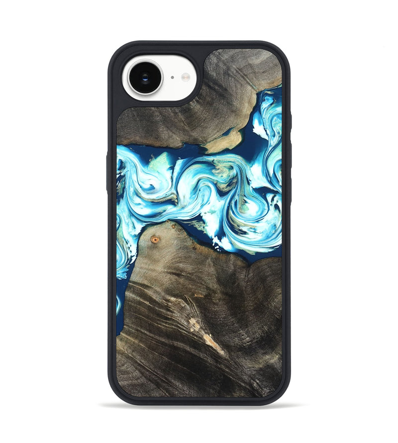 iPhone 17e Wood Phone Case - Tayler (Blue, 822026)