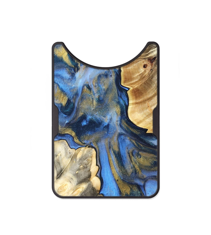 Alloy Wood Wallet - Tanisha (Teal & Gold, 822028)