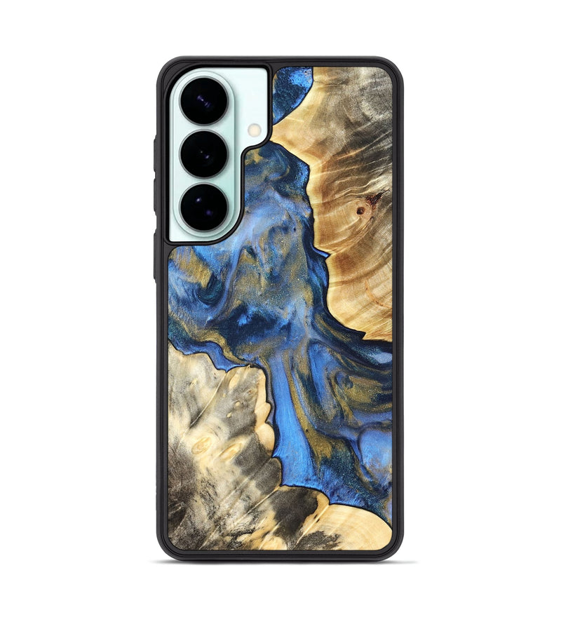 Galaxy S26 Plus Wood Phone Case - Tanisha (Teal & Gold, 822028)