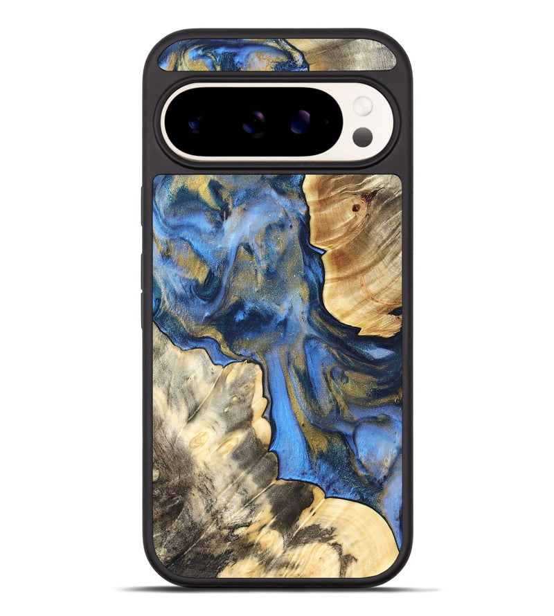 Pixel 9 Pro XL Wood Phone Case - Tanisha (Teal & Gold, 822028)