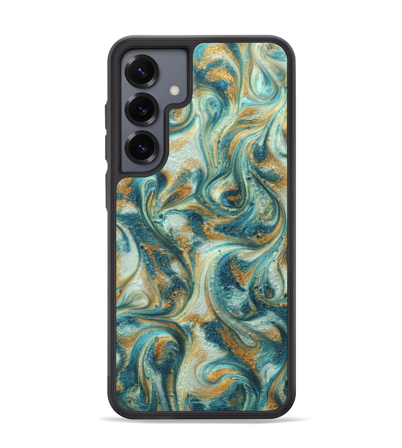 Galaxy S25 Plus ResinArt Phone Case - Alison (Teal & Gold, 822033)