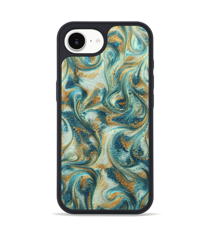 iPhone 17e ResinArt Phone Case - Alison (Teal & Gold, 822033)