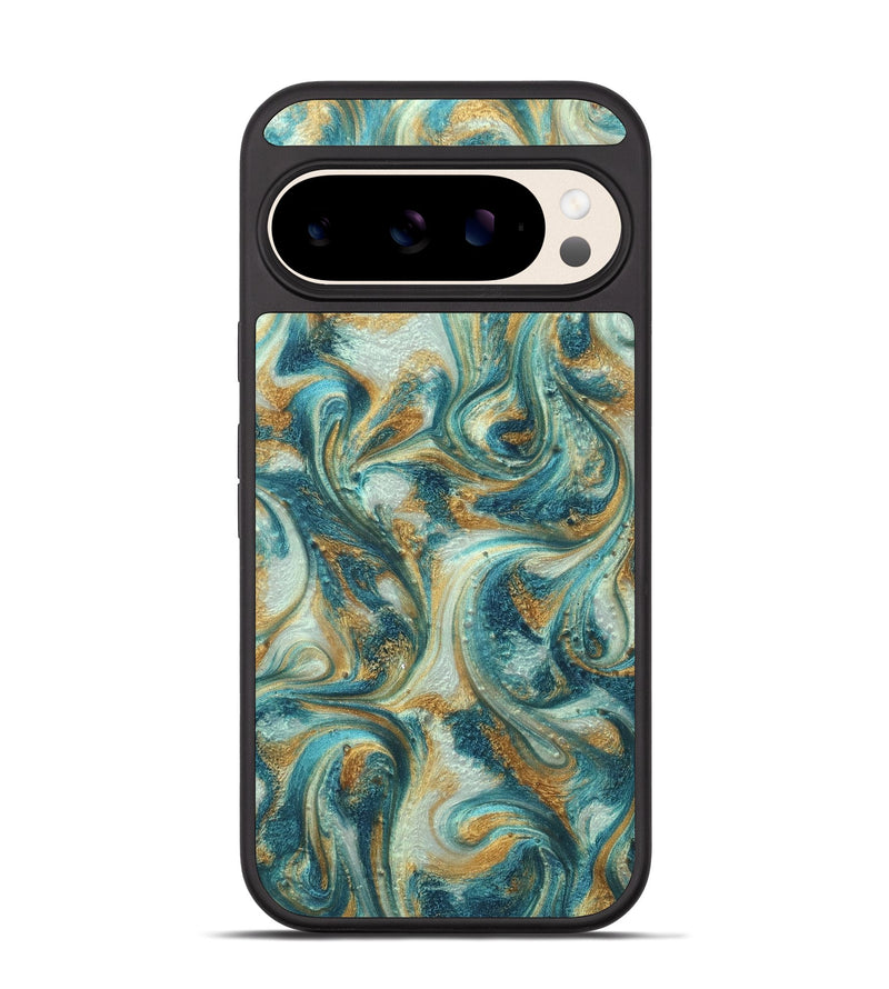 Pixel 10 ResinArt Phone Case - Alison (Teal & Gold, 822033)