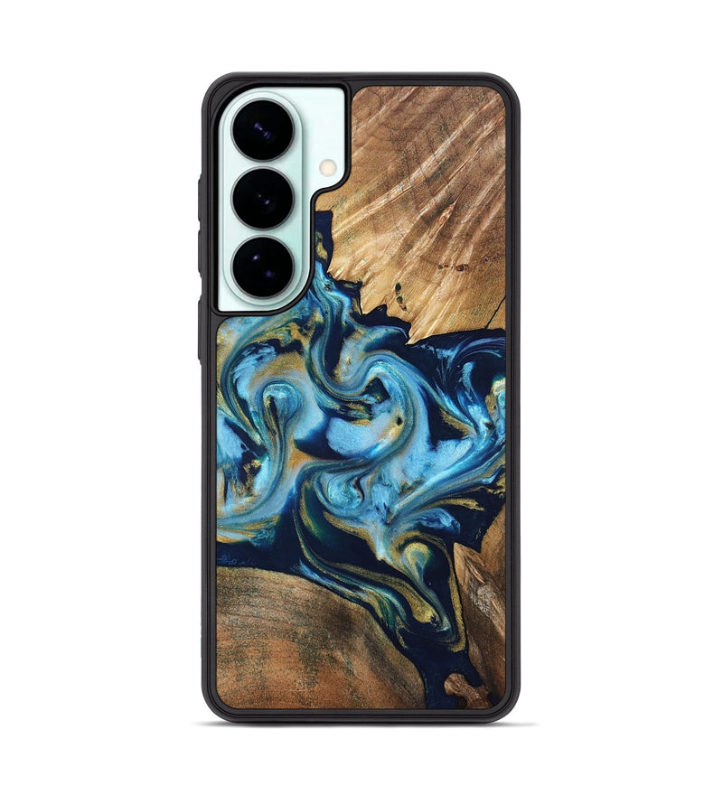 Galaxy S26 Plus Wood Phone Case - Scottie (Teal & Gold, 822037)