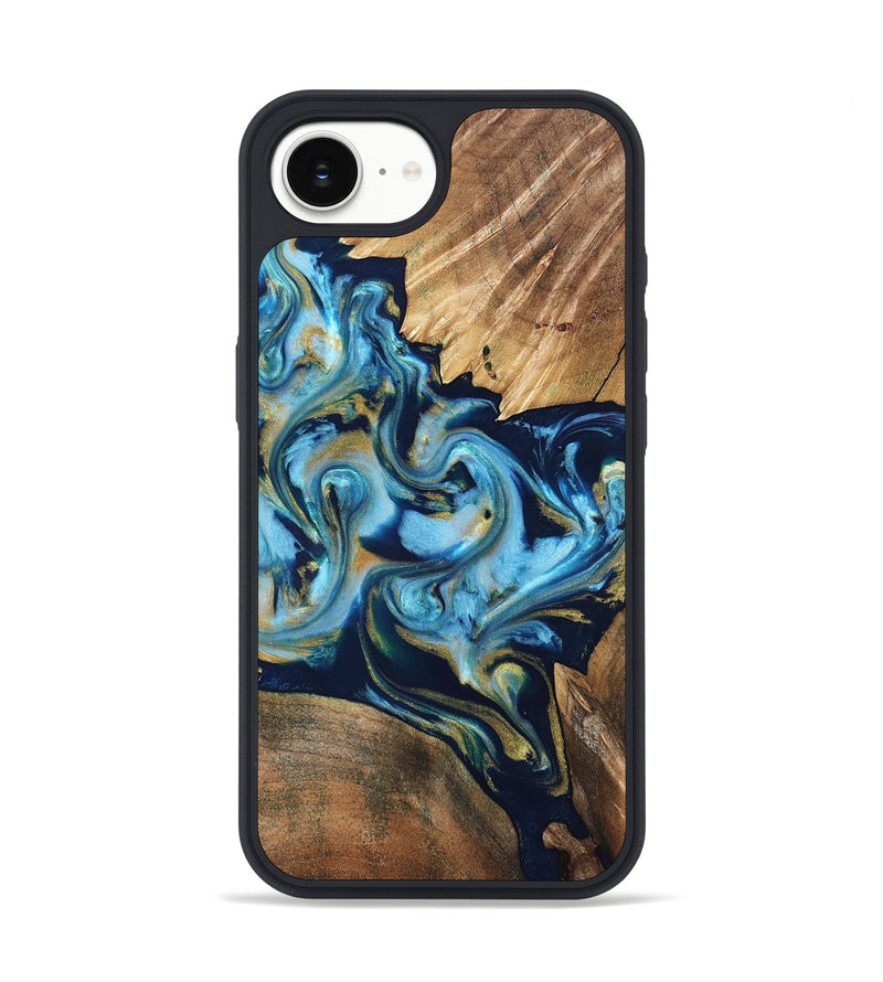 iPhone 17e Wood Phone Case - Scottie (Teal & Gold, 822037)