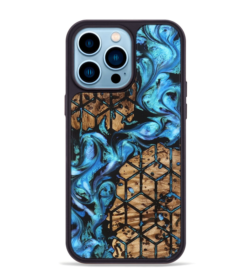 iPhone 14 Pro Max Wood Phone Case - Heath (Pattern, 822039)