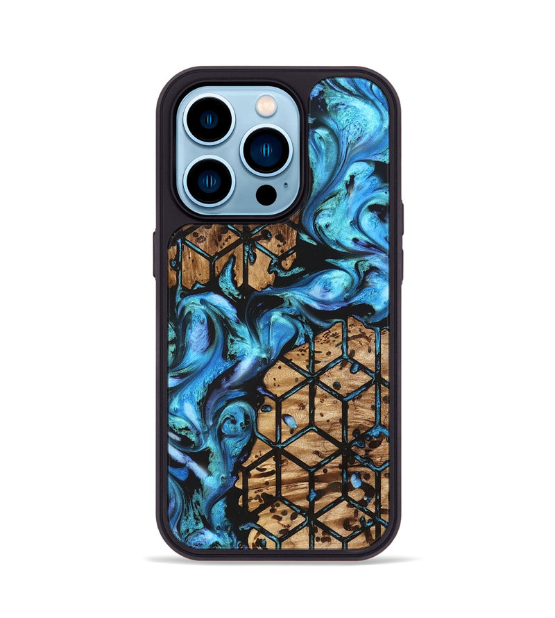 iPhone 14 Pro Wood Phone Case - Heath (Pattern, 822039)