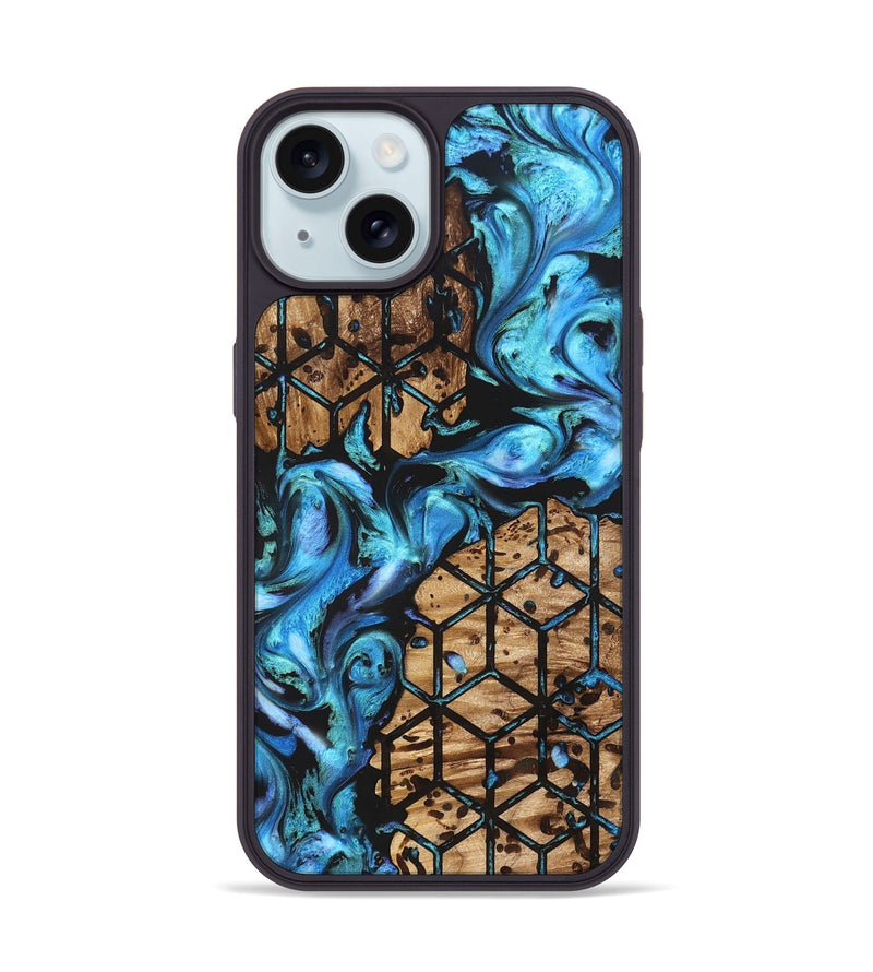 iPhone 15 Wood Phone Case - Heath (Pattern, 822039)